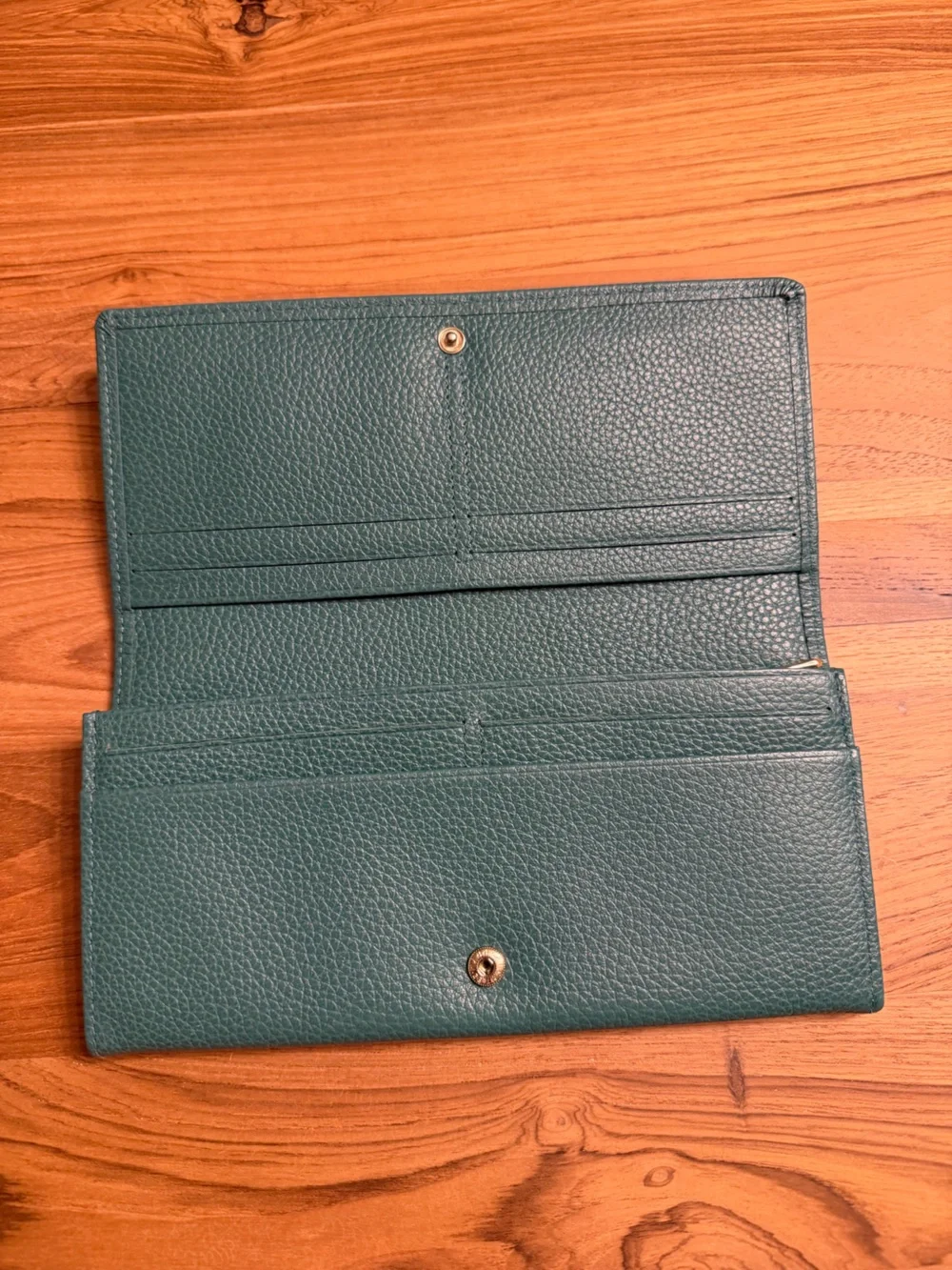 Longchamp Continental Wallet Long Green Limited Edition Designer Collection